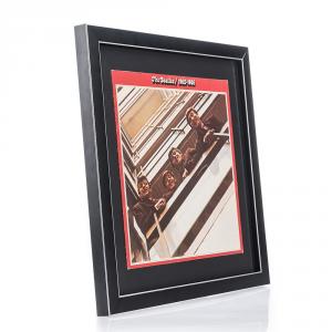 Cadre photo en bois avec double passe-partout