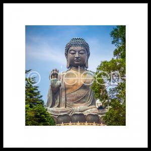 Bouddha dans un cadre en alu C2