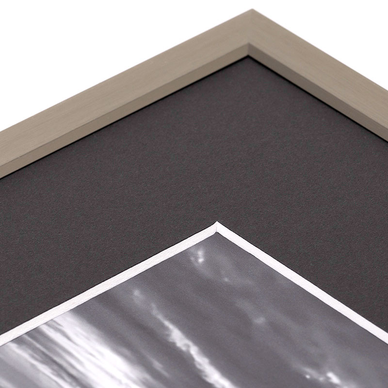 Cadre photo plastique 20x15 cm noir– Alpha 55
